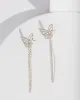 Silver Butterfly Tassel Earrings sold by Collete Hayman