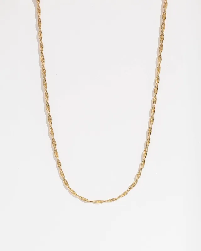 Gold Twisted Chain Necklace sold by Collete Hayman