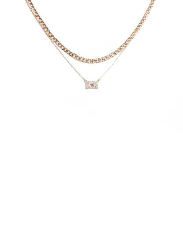 2 Pack Pave Stone Necklace sold by Collete Hayman