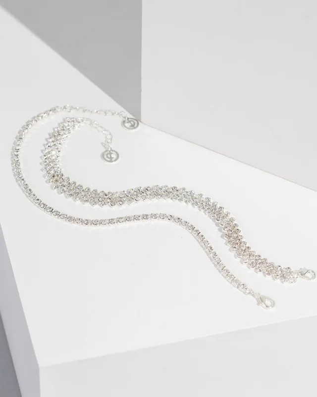 Crystal Two Row Anklet sold by Collete Hayman