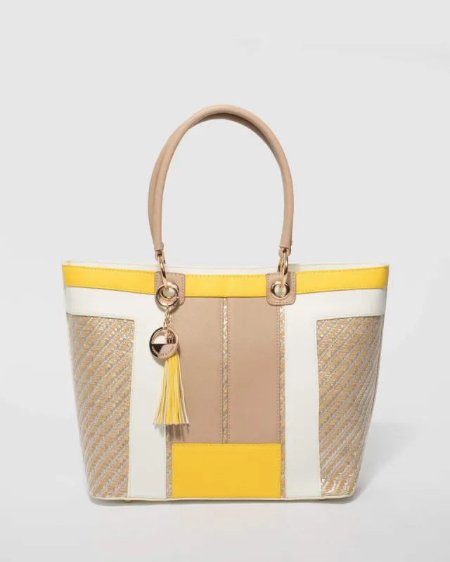 Multi Colour Delaney Large Tote Bag sold by Collete Hayman
