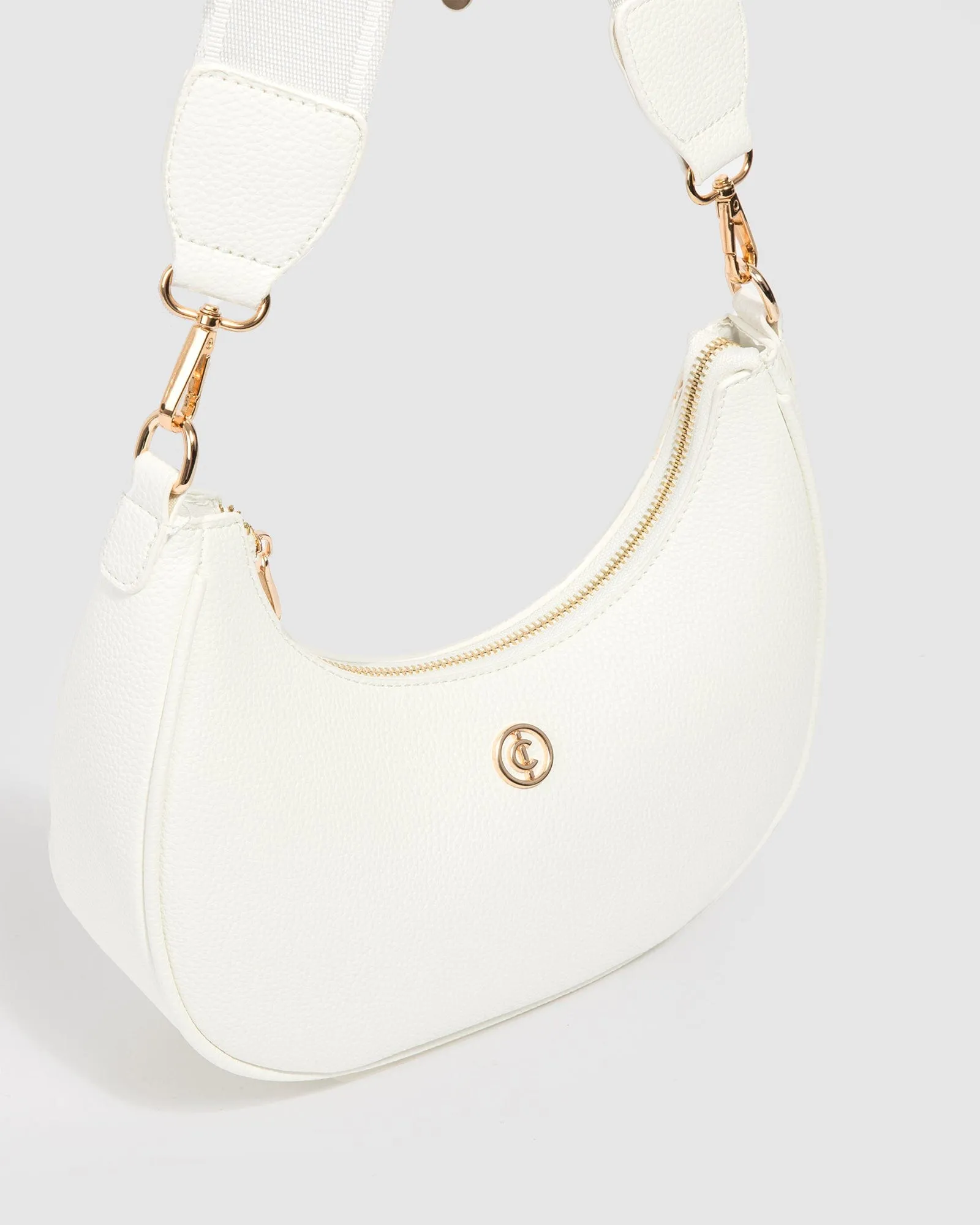 White Flavia Webbing Crossbody Bag sold by Collete Hayman product image thumbnail 3