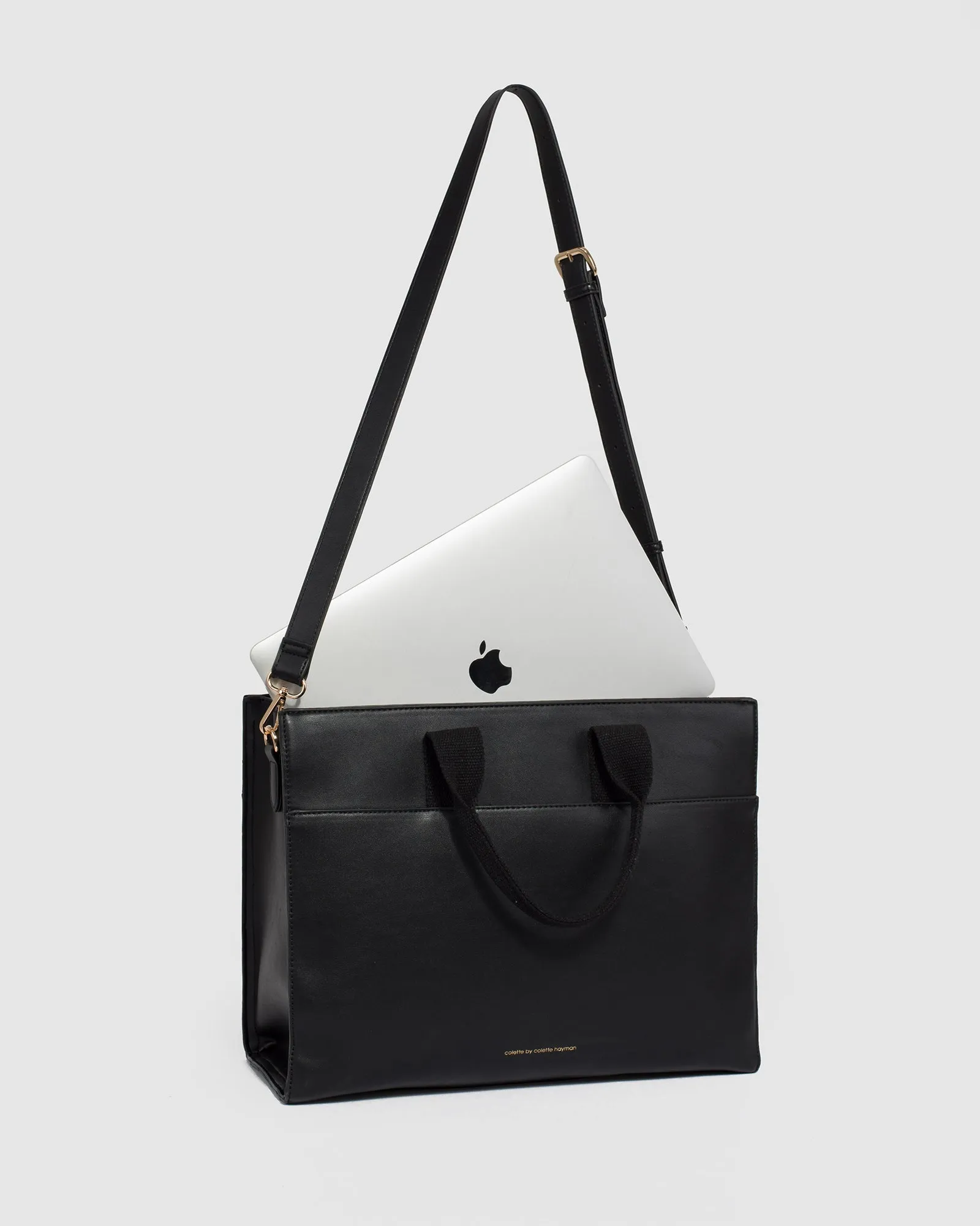 Black Bonnie Square Tech Tote Bag sold by Collete Hayman product image thumbnail 4