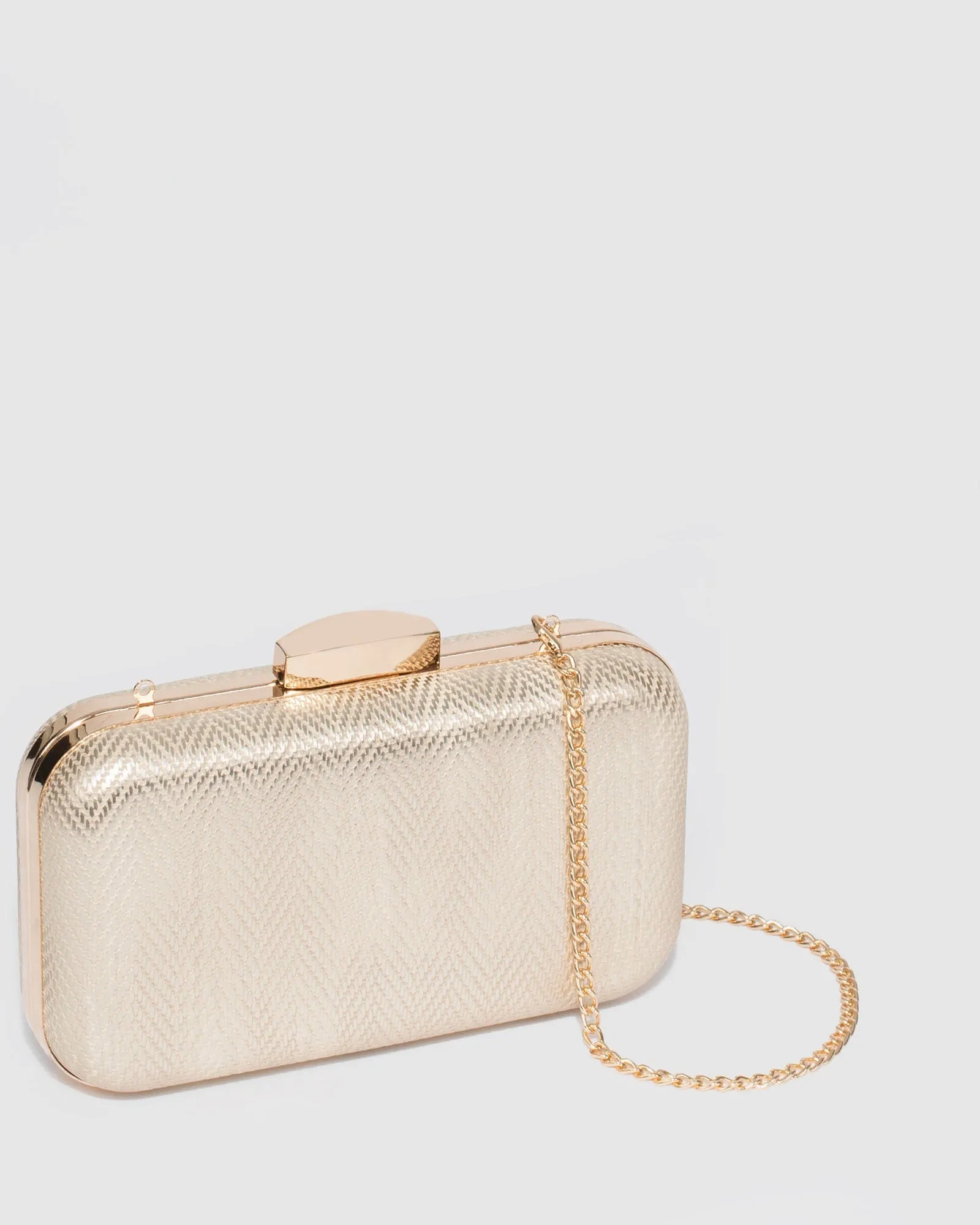 Gold Penelope Hardcase Clutch Bag sold by Collete Hayman product image thumbnail 3