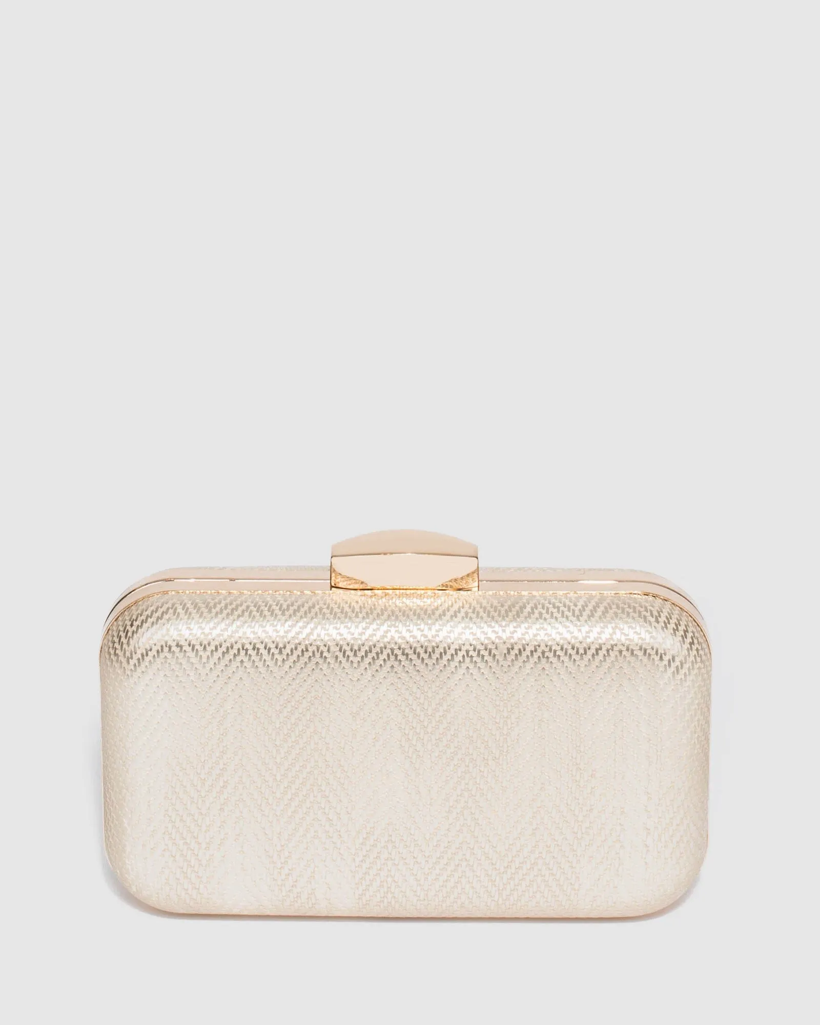 Gold Penelope Hardcase Clutch Bag sold by Collete Hayman