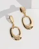 Gold Oval Drop Earrings sold by Collete Hayman