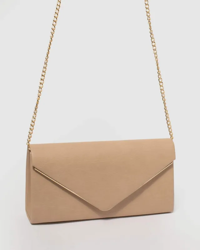 Nude Sammie Clutch Bag sold by Collete Hayman