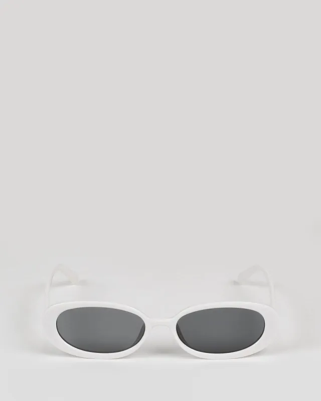 White Oval Framed Sunglasses sold by Collete Hayman
