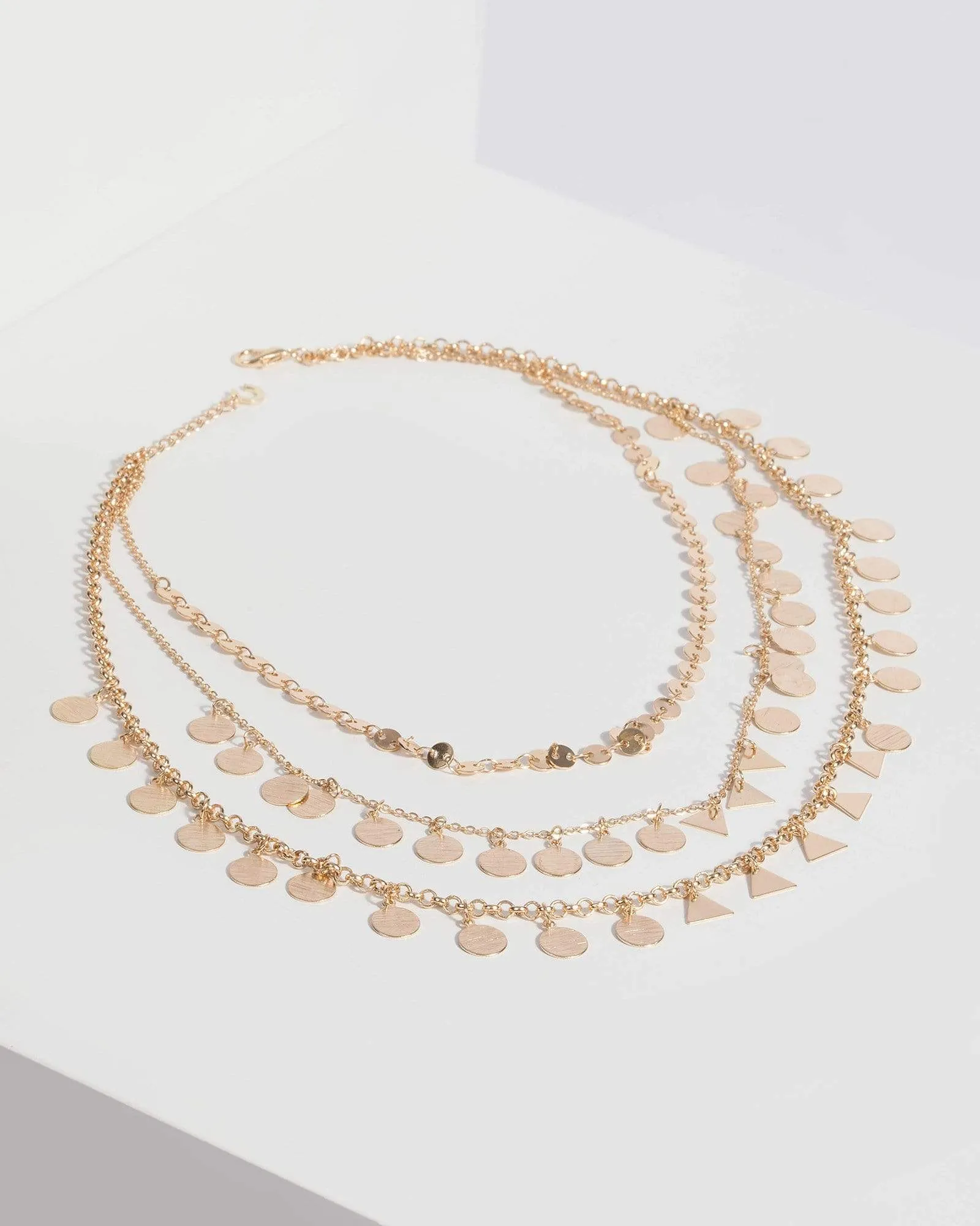 Gold Triple Layered Necklace sold by Collete Hayman