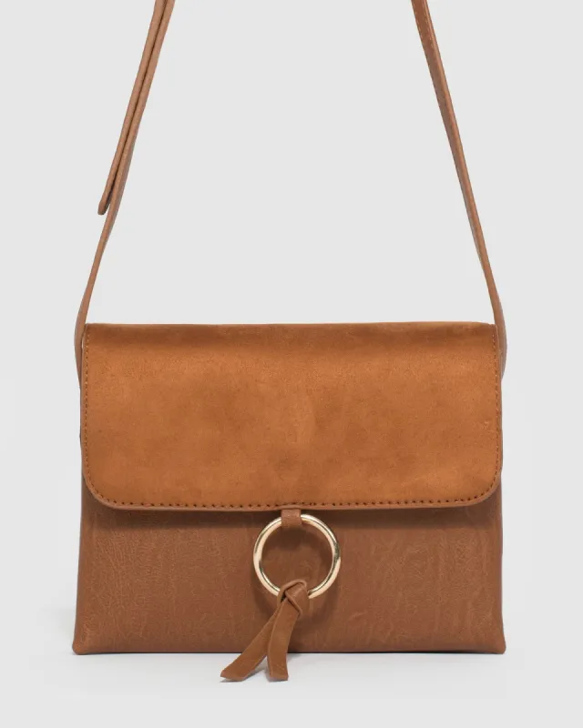 Tan Brooklyn Crossbody Bag sold by Collete Hayman