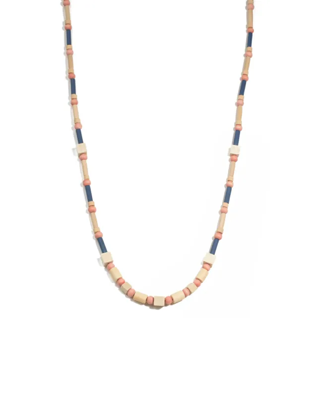 Multi Colour Gold Tone Craft Bead Long Necklace sold by Collete Hayman
