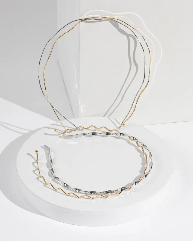 Mixed Metals 4 Pack Headband sold by Collete Hayman