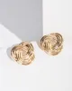 Gold Triple Triangle Large Stud Earrings sold by Collete Hayman