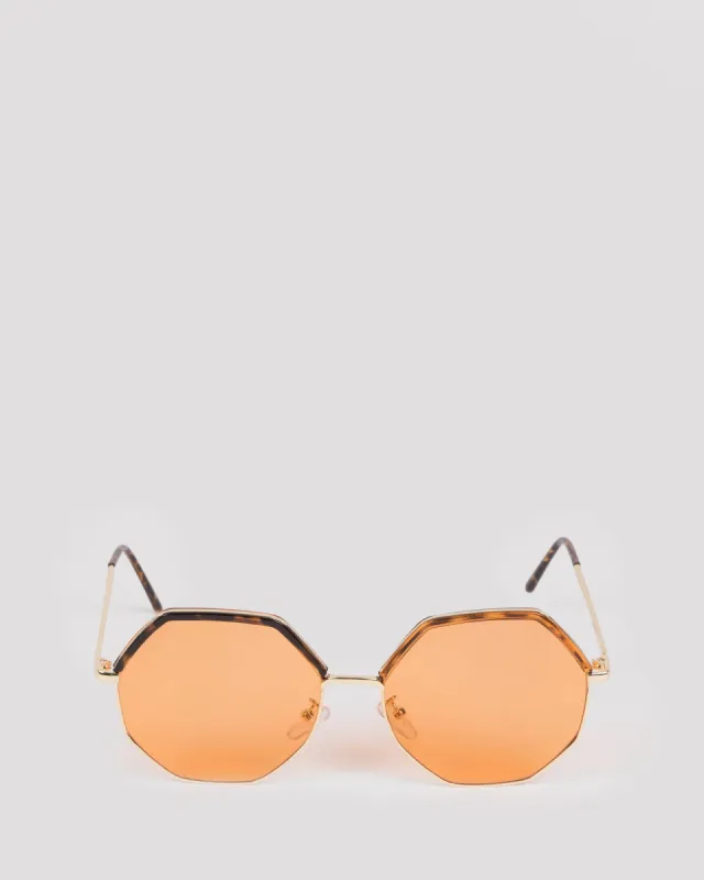 Orange Charlotte Sunglasses sold by Collete Hayman