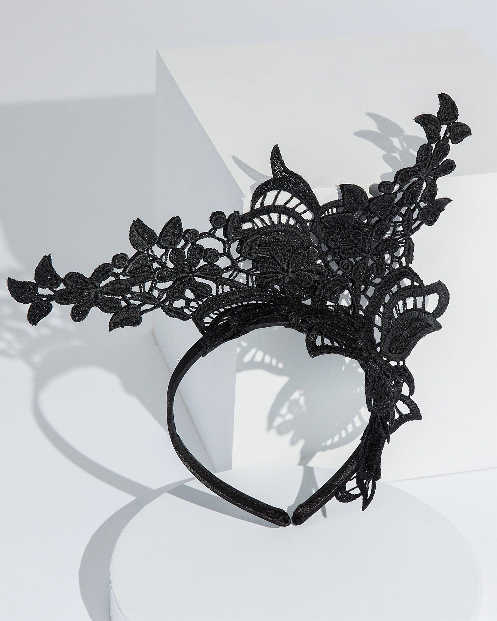 Black Flower Detail Fascinator sold by Collete Hayman