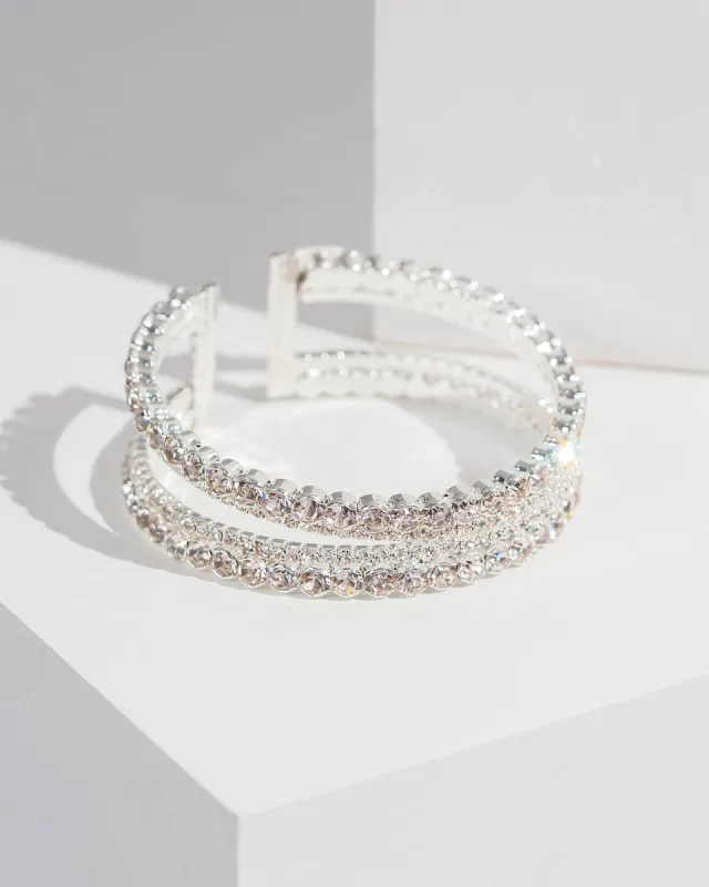 Crystal Two Band Cuff Bracelet sold by Collete Hayman