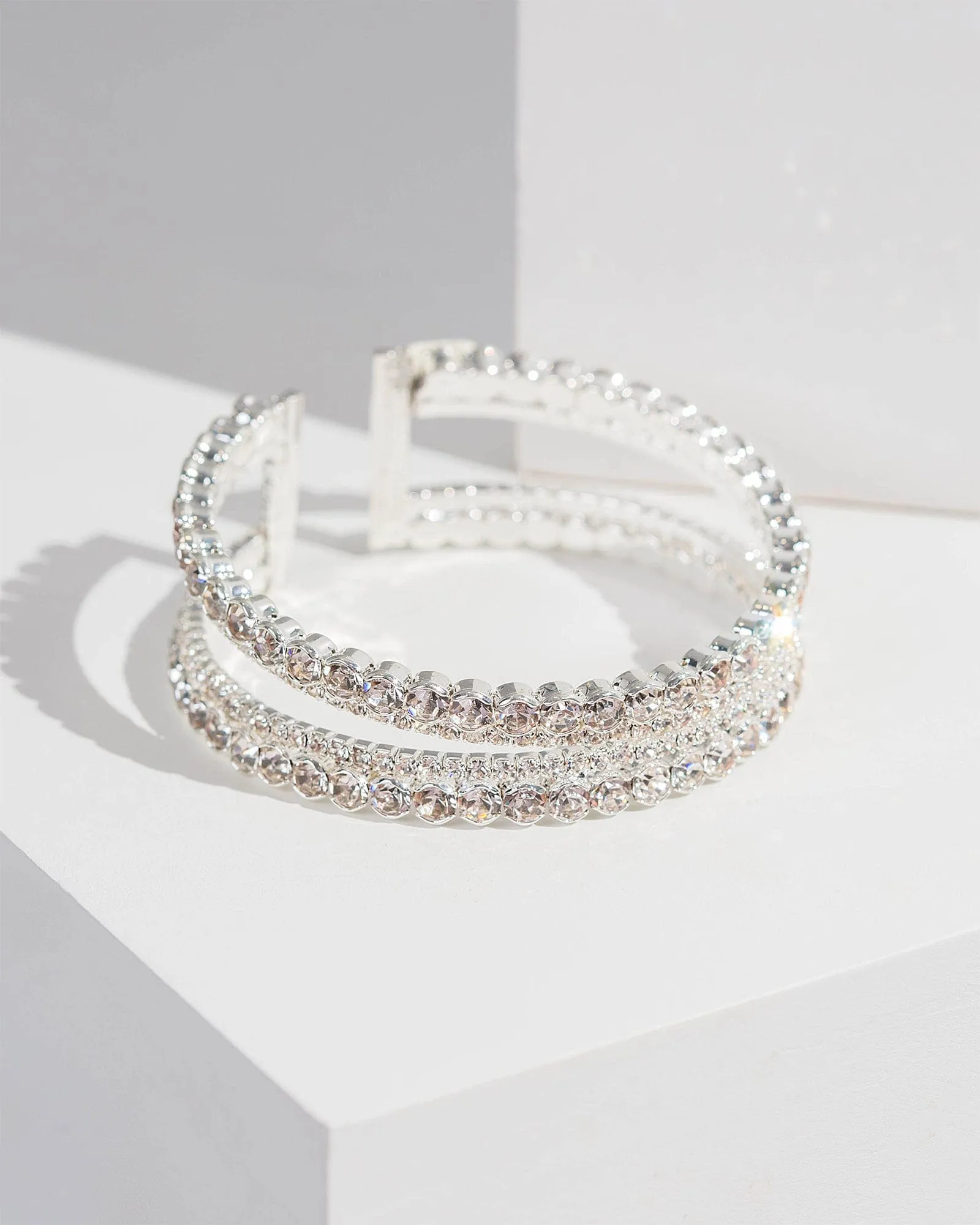 Crystal Two Band Cuff Bracelet sold by Collete Hayman