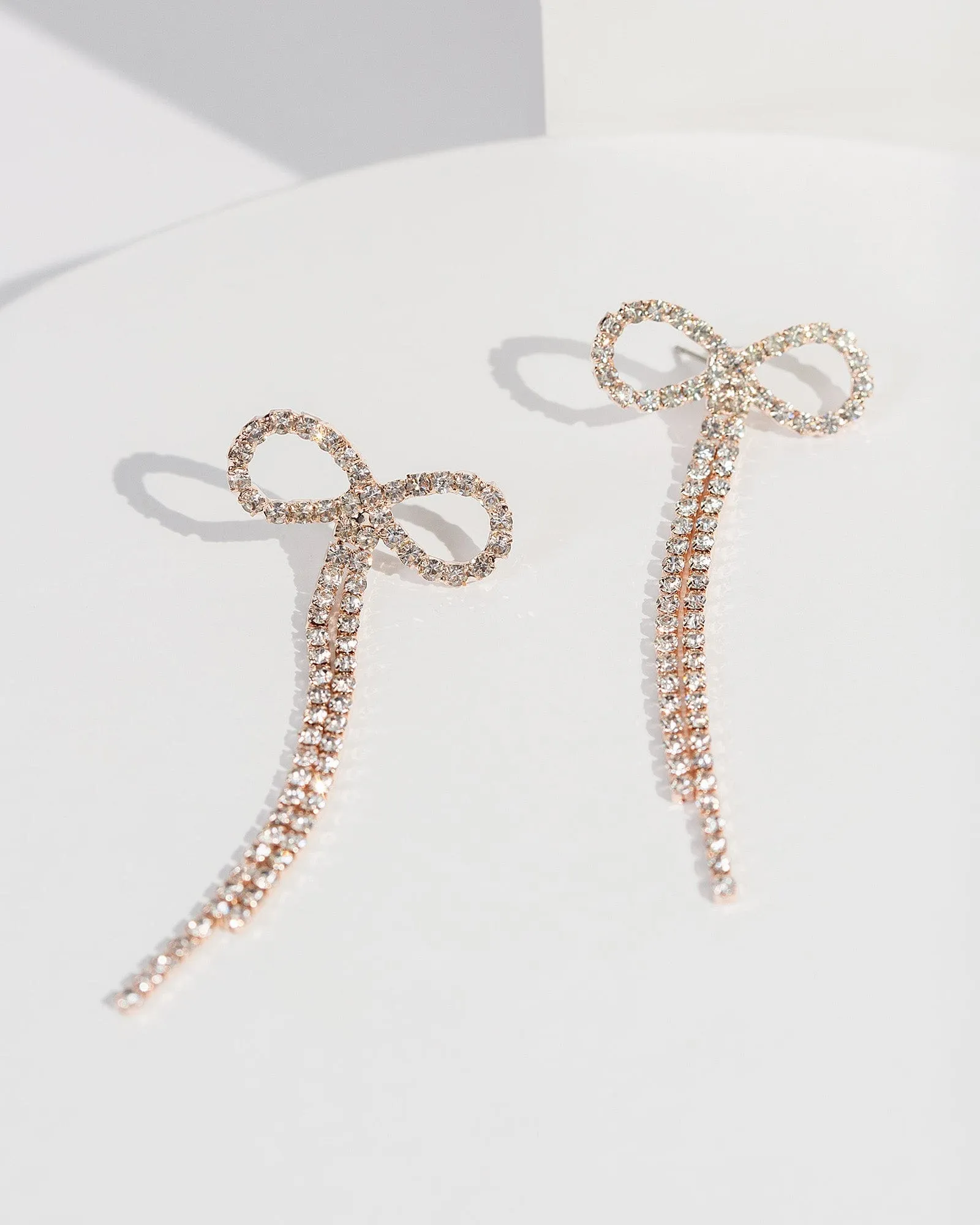 Rose Gold Loop Tassel Earrings sold by Collete Hayman