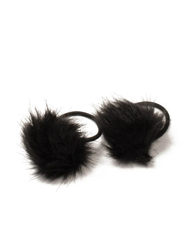 Black Fluffy Pom Pom Elastic Pack sold by Collete Hayman