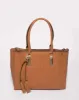 Tan Stacey Tassel Tote Bag sold by Collete Hayman