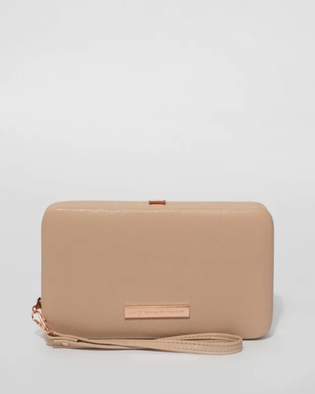 Beige Eve Hardcase Wallet sold by Collete Hayman