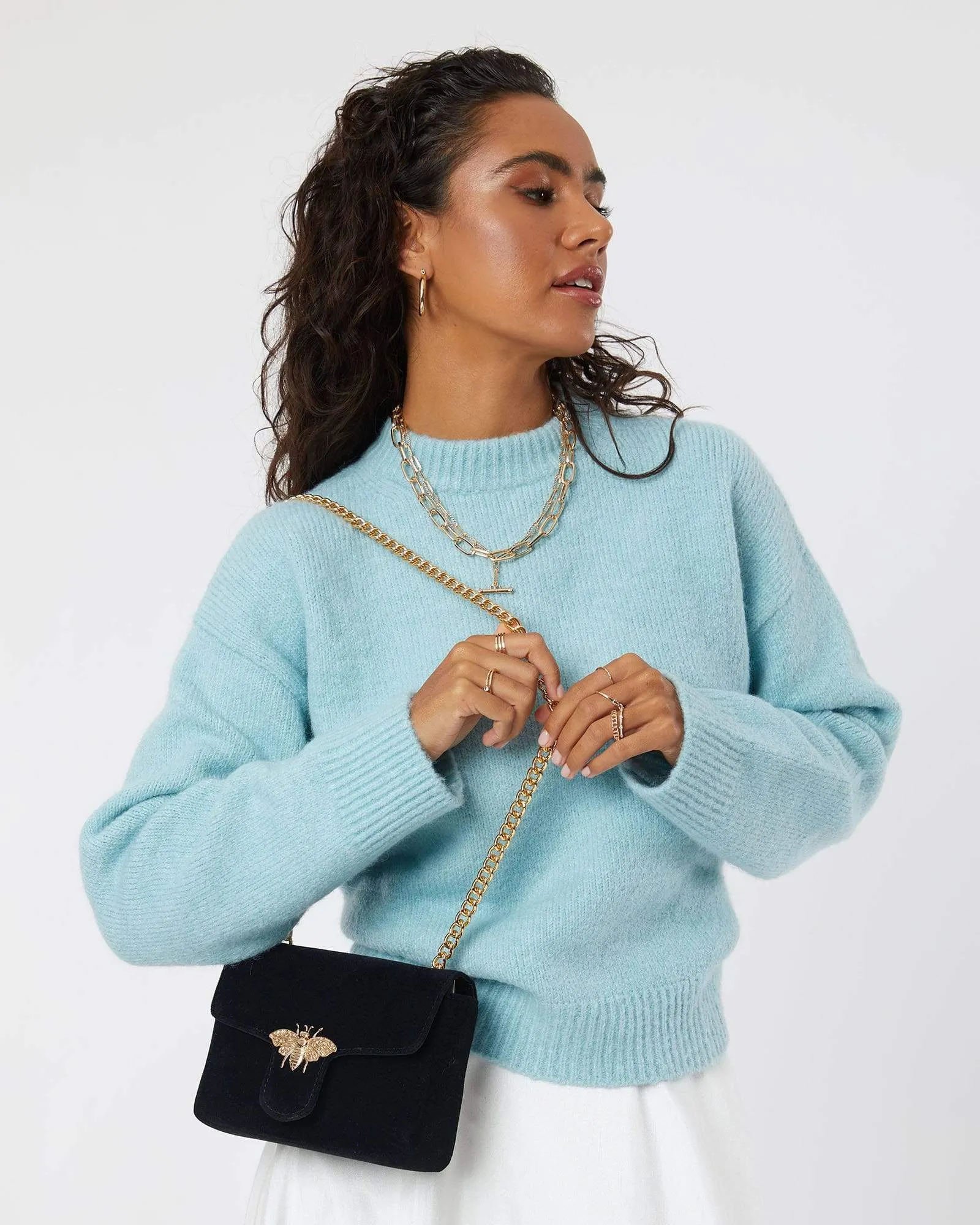 Black Diana Bee Crossbody Bag sold by Collete Hayman product image thumbnail 2