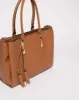 Tan Stacey Tassel Tote Bag sold by Collete Hayman