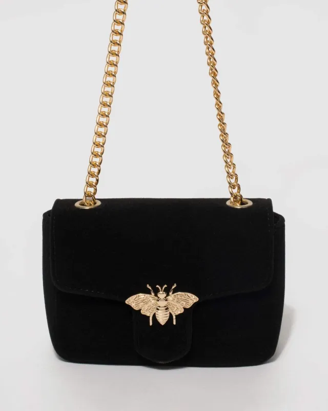 Black Diana Bee Crossbody Bag sold by Collete Hayman