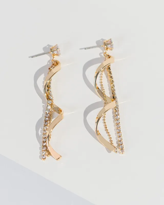 Crystal Statement Round Chime Earrings sold by Collete Hayman