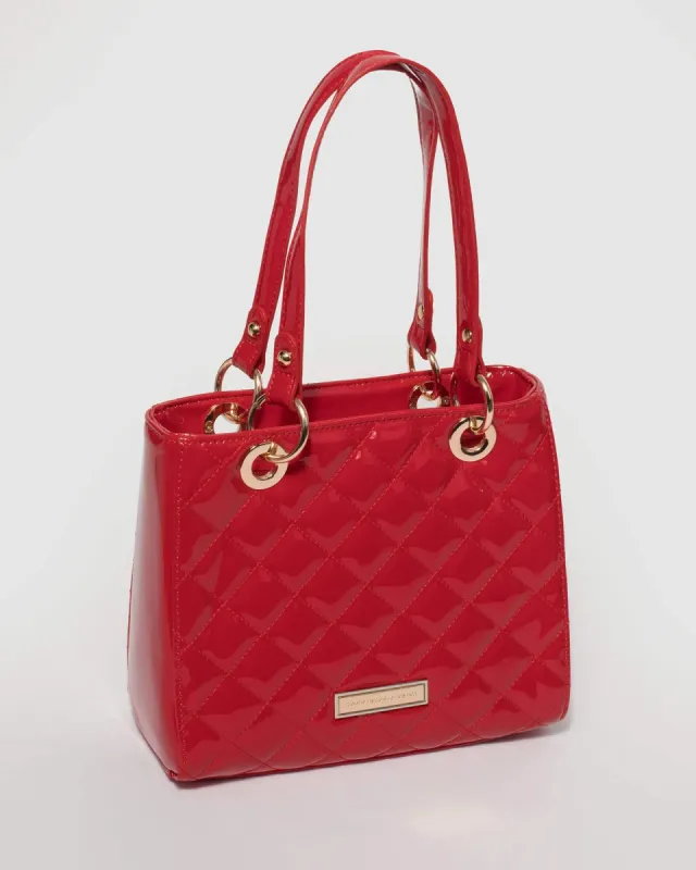 Red Nirvana Quilt Mini Tote Bag sold by Collete Hayman