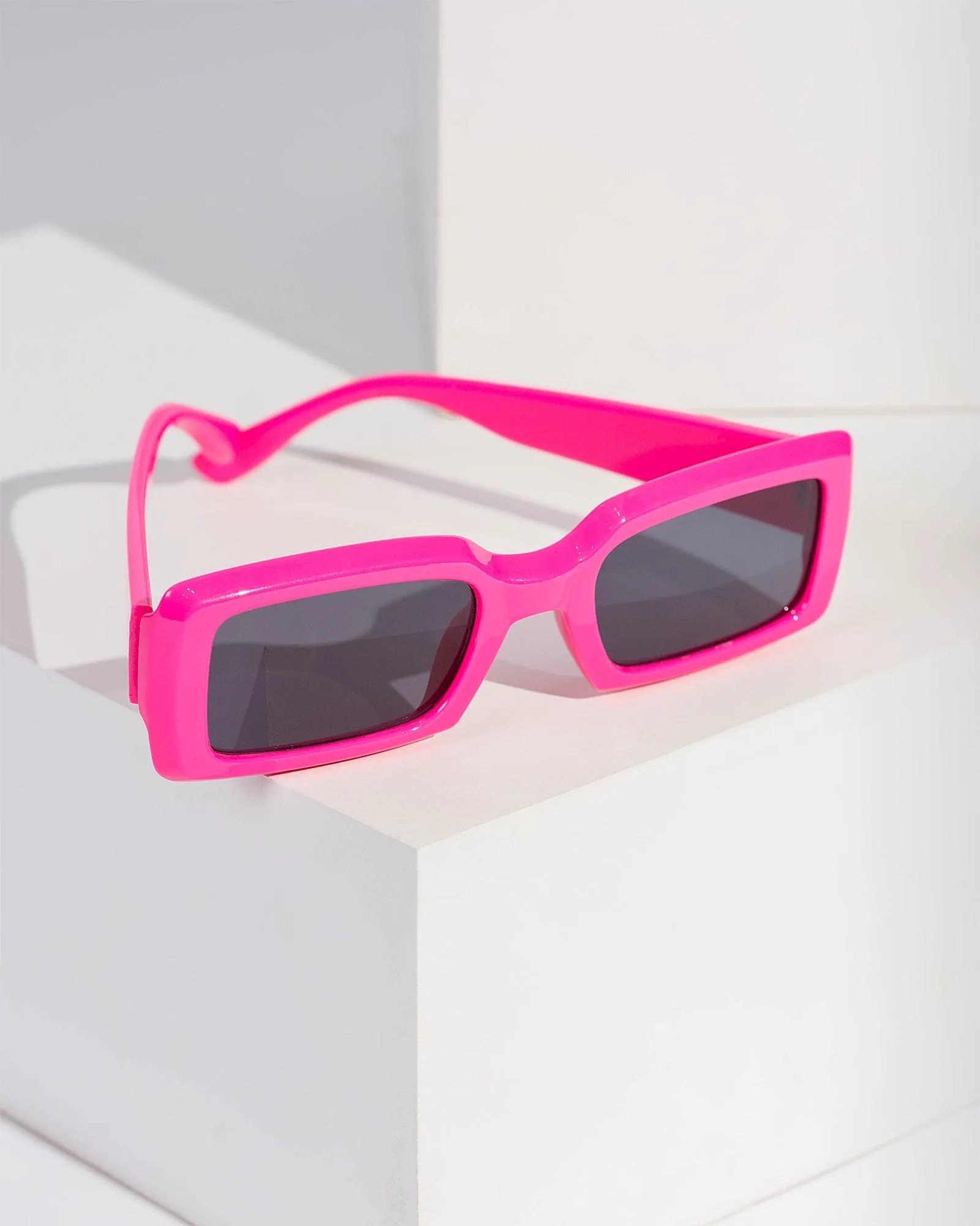 Pink Rectangle Coloured Sunglasses sold by Collete Hayman product image thumbnail 2