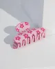 Pink Flower Print Detail Claw Clip sold by Collete Hayman