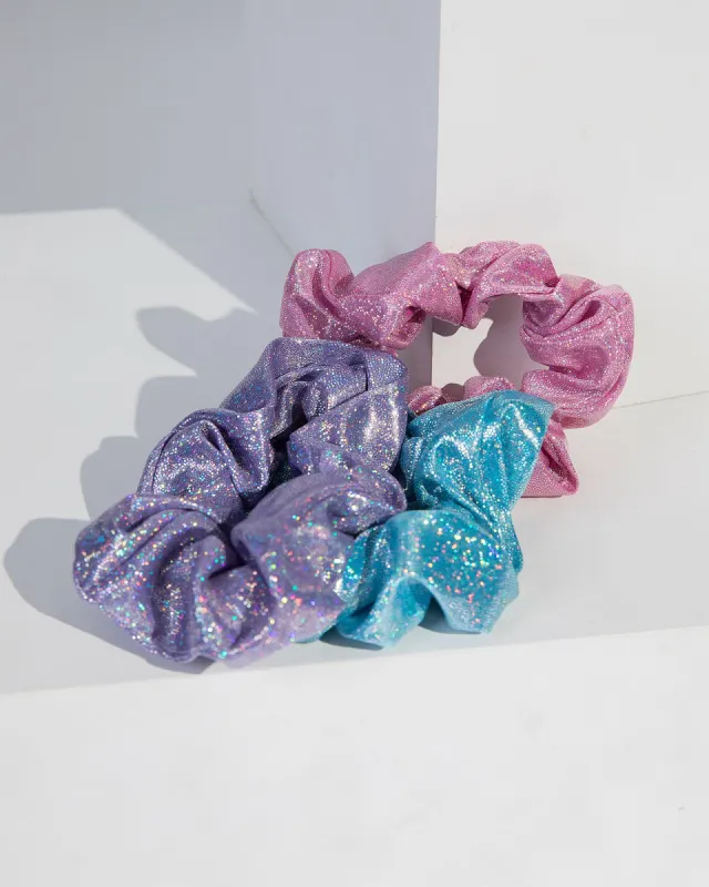 Multi Colour Glittery Scrunchie Pack sold by Collete Hayman