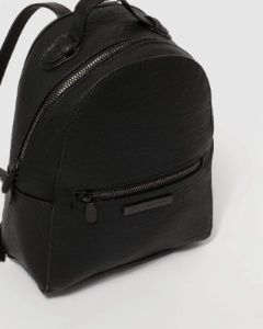 Black Bianca Mini Backpack sold by Collete Hayman