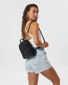 Black Bianca Mini Backpack sold by Collete Hayman