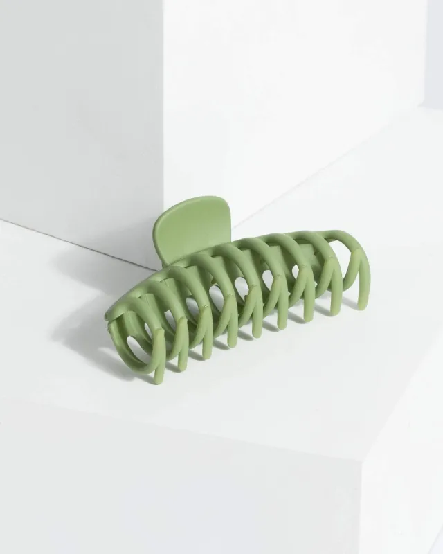 Green Matte Hair Claw Clip sold by Collete Hayman