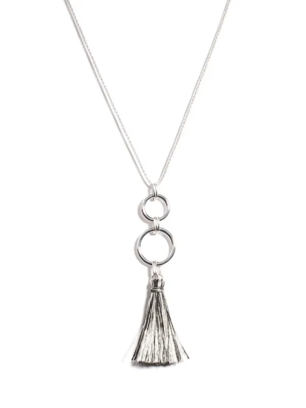 Circle Pendant Tassel Necklace sold by Collete Hayman