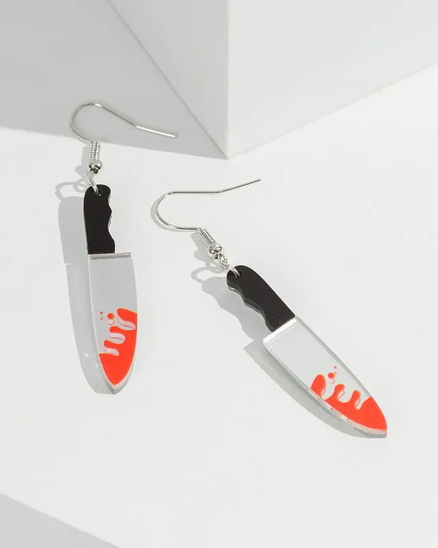 Multi Colour Knife Earrings sold by Collete Hayman