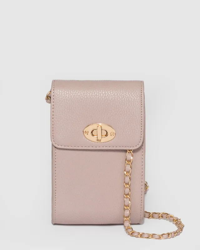 Taupe Koni Chain Bag sold by Collete Hayman
