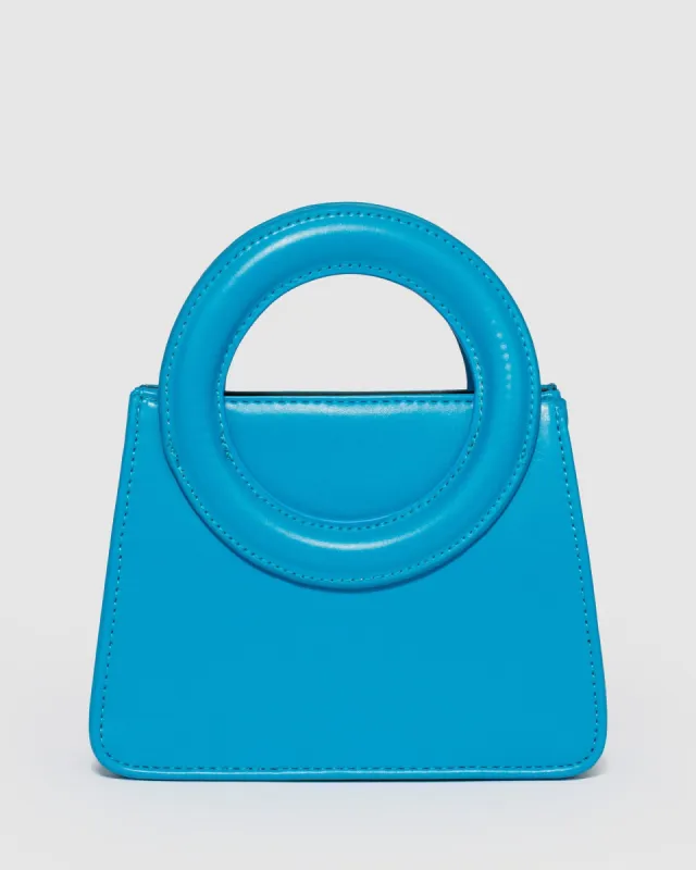 Blue Sibel Top Handle Mini Bag sold by Collete Hayman