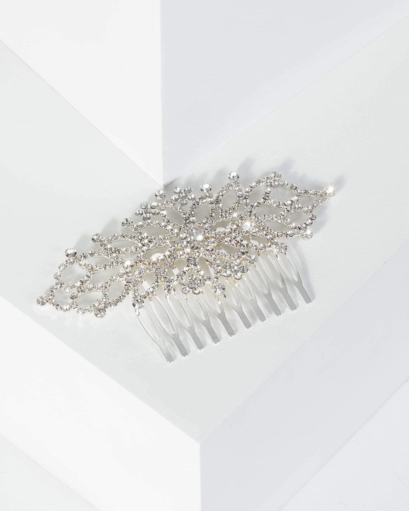 Silver Large Diamante Hair Slide sold by Collete Hayman