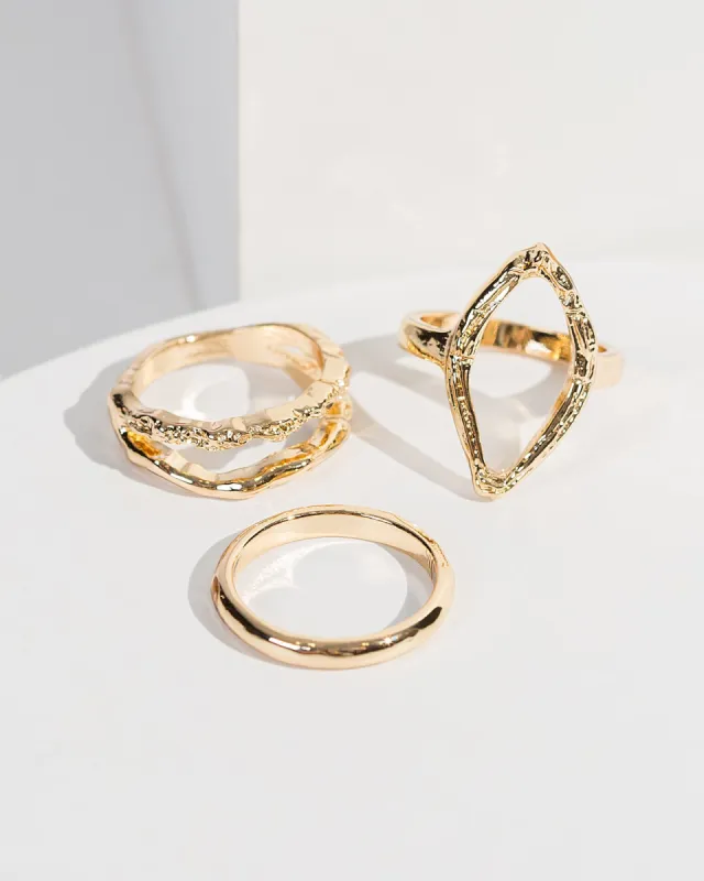 Gold Textured Ring Pack sold by Collete Hayman