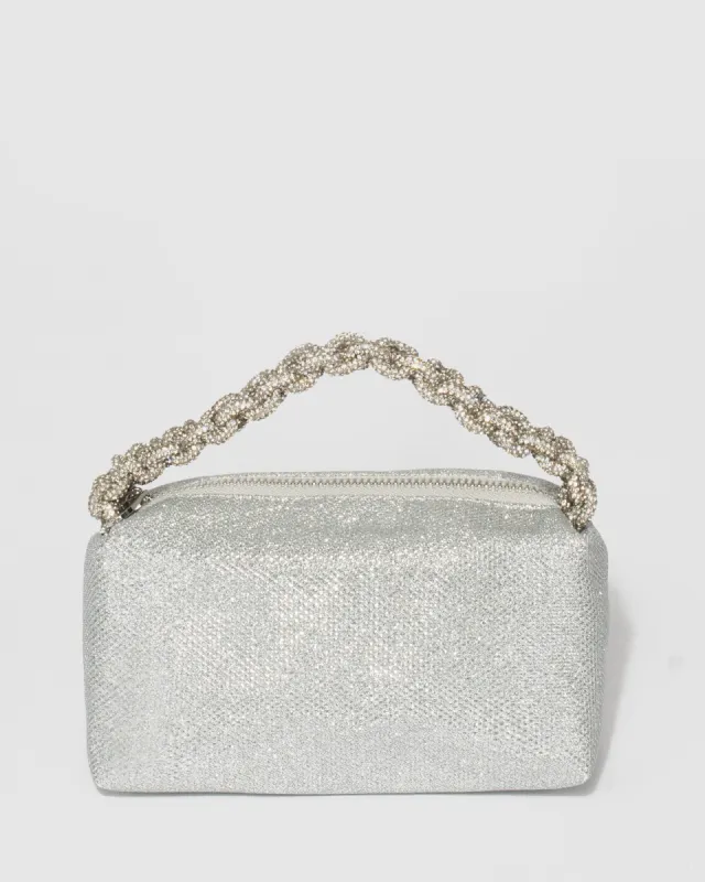 Silver Monica Top Handle Bag sold by Collete Hayman