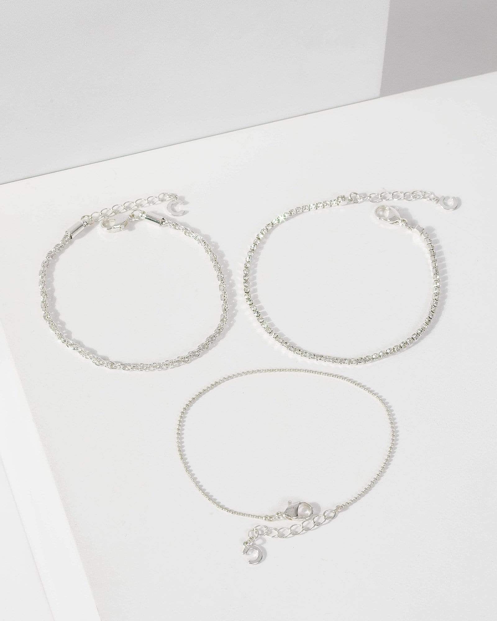 Silver Fine Crystal Pack Bracelet sold by Collete Hayman