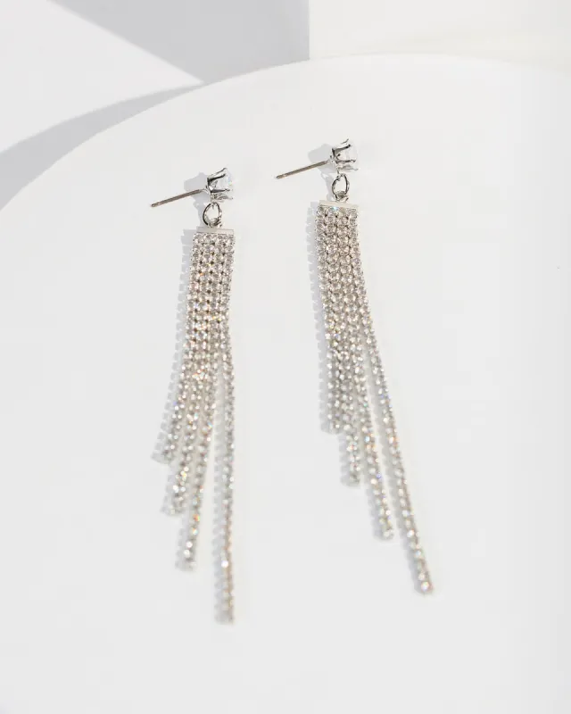 Crystal Fine Crystal Tassel Earrings sold by Collete Hayman