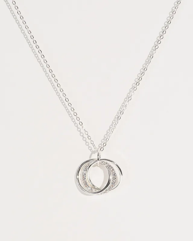 Silver Cubic Zirconia Loops Necklace sold by Collete Hayman