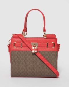 Monogram Stephanie Small Lock Tote Bag sold by Collete Hayman