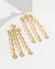 Gold Dangle Chain Stud Earrings sold by Collete Hayman