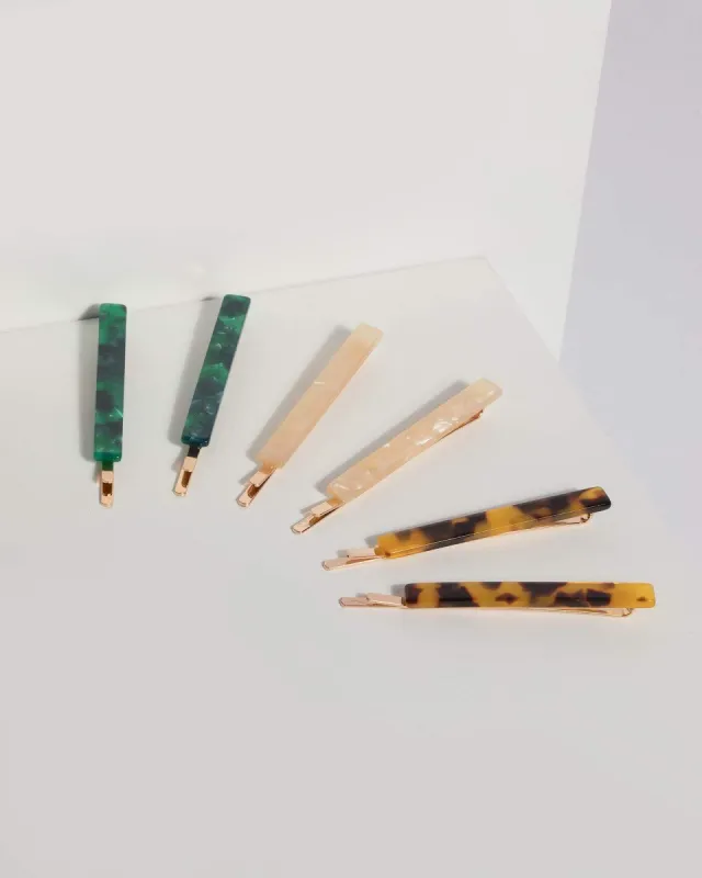 Multi Colour Acrylic Hair Slides sold by Collete Hayman