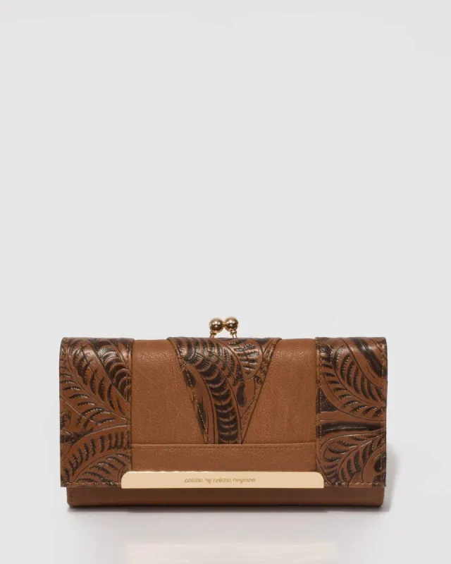 Tan Emmie Clip Wallet sold by Collete Hayman